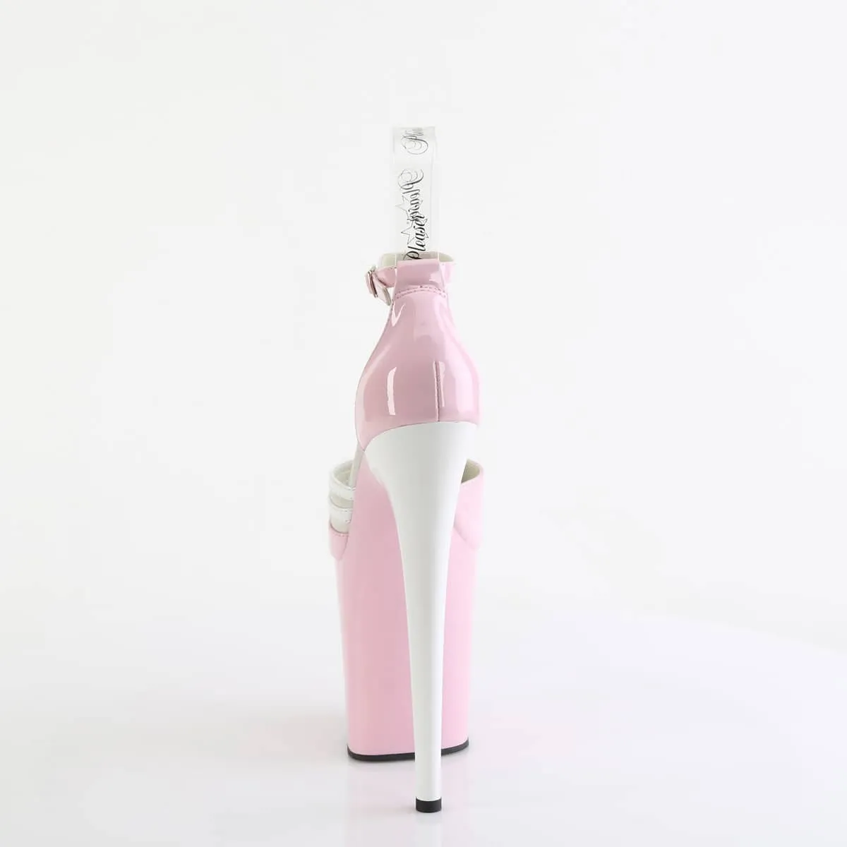 FLAMINGO-884 Two Tone Close Back Ankle Strap Sandal