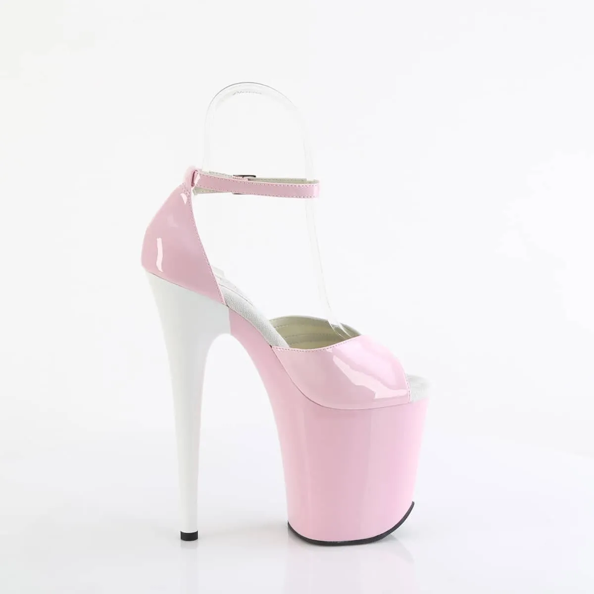 FLAMINGO-884 Two Tone Close Back Ankle Strap Sandal