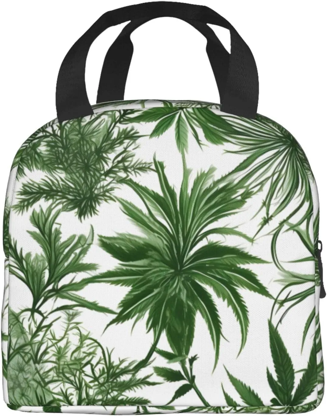 Flowering Herbs And Herbaceous Plants Lightweight Lunch Bag For Men Women Small Lunchbox Good For Office Days