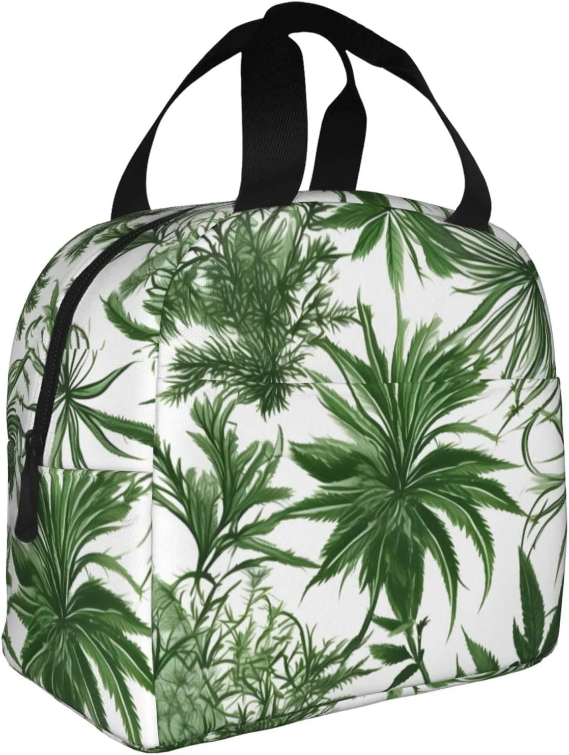 Flowering Herbs And Herbaceous Plants Lightweight Lunch Bag For Men Women Small Lunchbox Good For Office Days