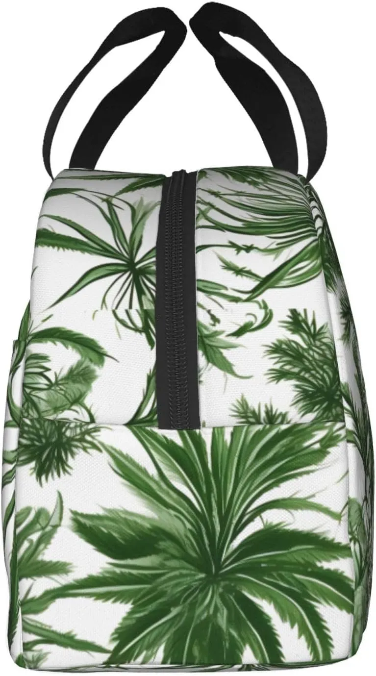 Flowering Herbs And Herbaceous Plants Lightweight Lunch Bag For Men Women Small Lunchbox Good For Office Days