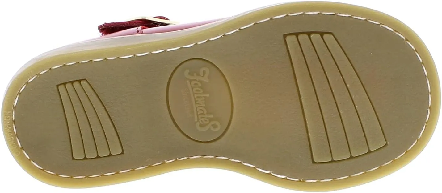 FOOTMATES Allie Leather Mary Jane Shoes for Girls - Girls Dress Shoes with Wide Toe Box, Comfort Insoles, and Non-Slip Non-Marking Outsoles