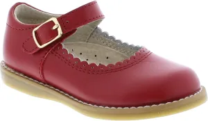 FOOTMATES Allie Leather Mary Jane Shoes for Girls - Girls Dress Shoes with Wide Toe Box, Comfort Insoles, and Non-Slip Non-Marking Outsoles