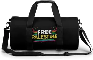 Free Palestine Gym Bag for Men Women Duffle Bags Travel Tote