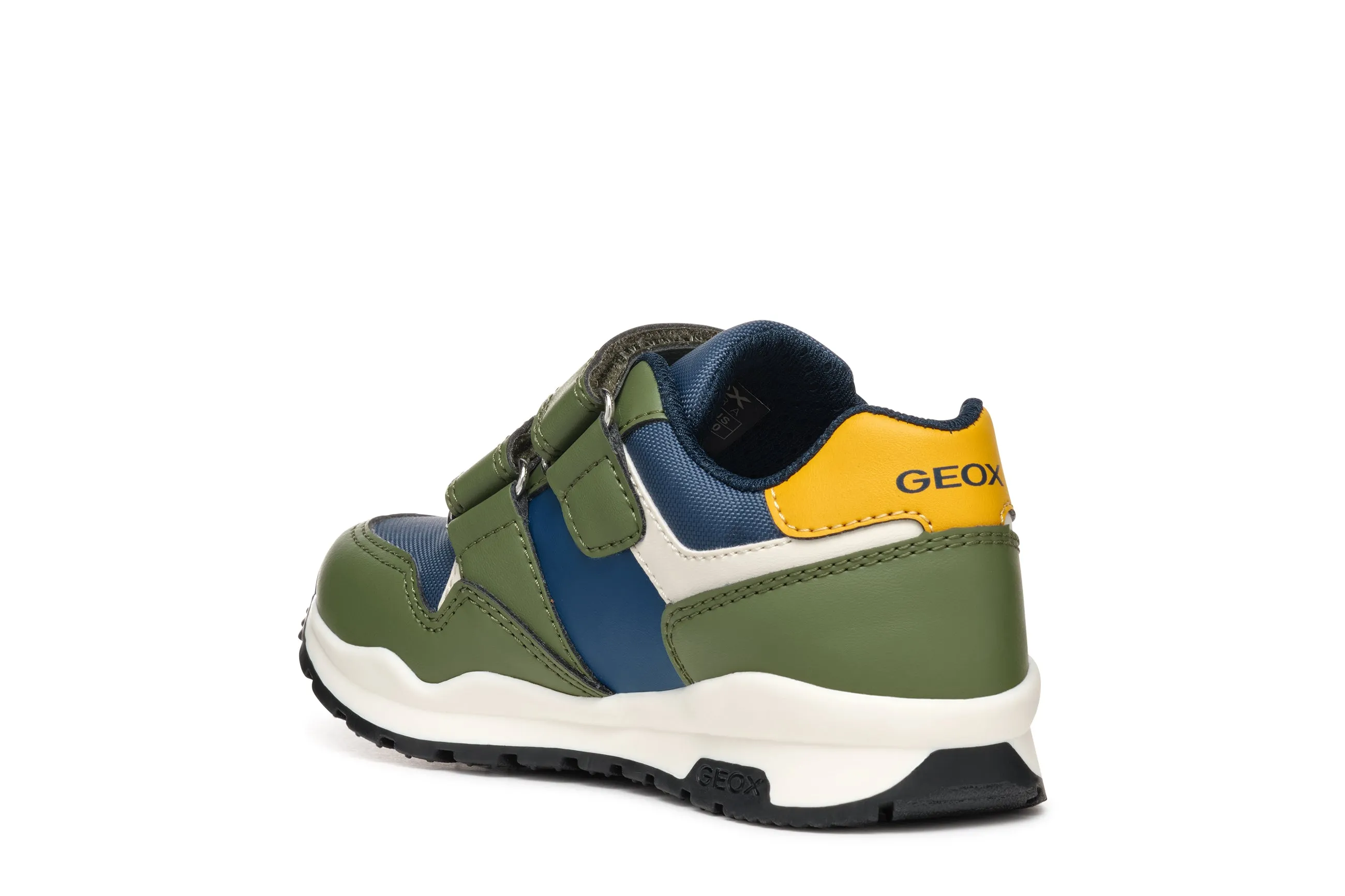 Geox Pavel Boys Military Green Blue Trainer