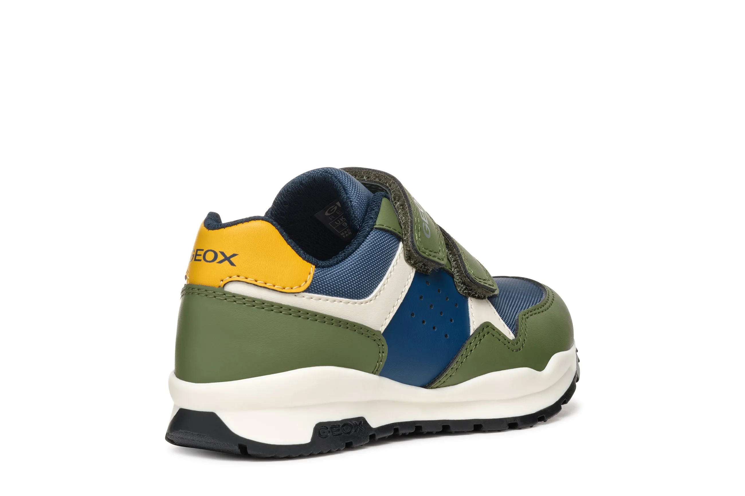 Geox Pavel Boys Military Green Blue Trainer
