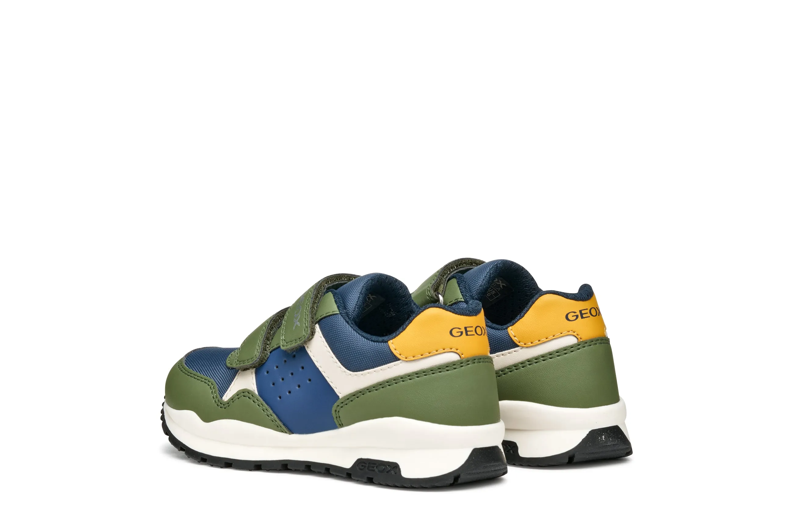 Geox Pavel Boys Military Green Blue Trainer