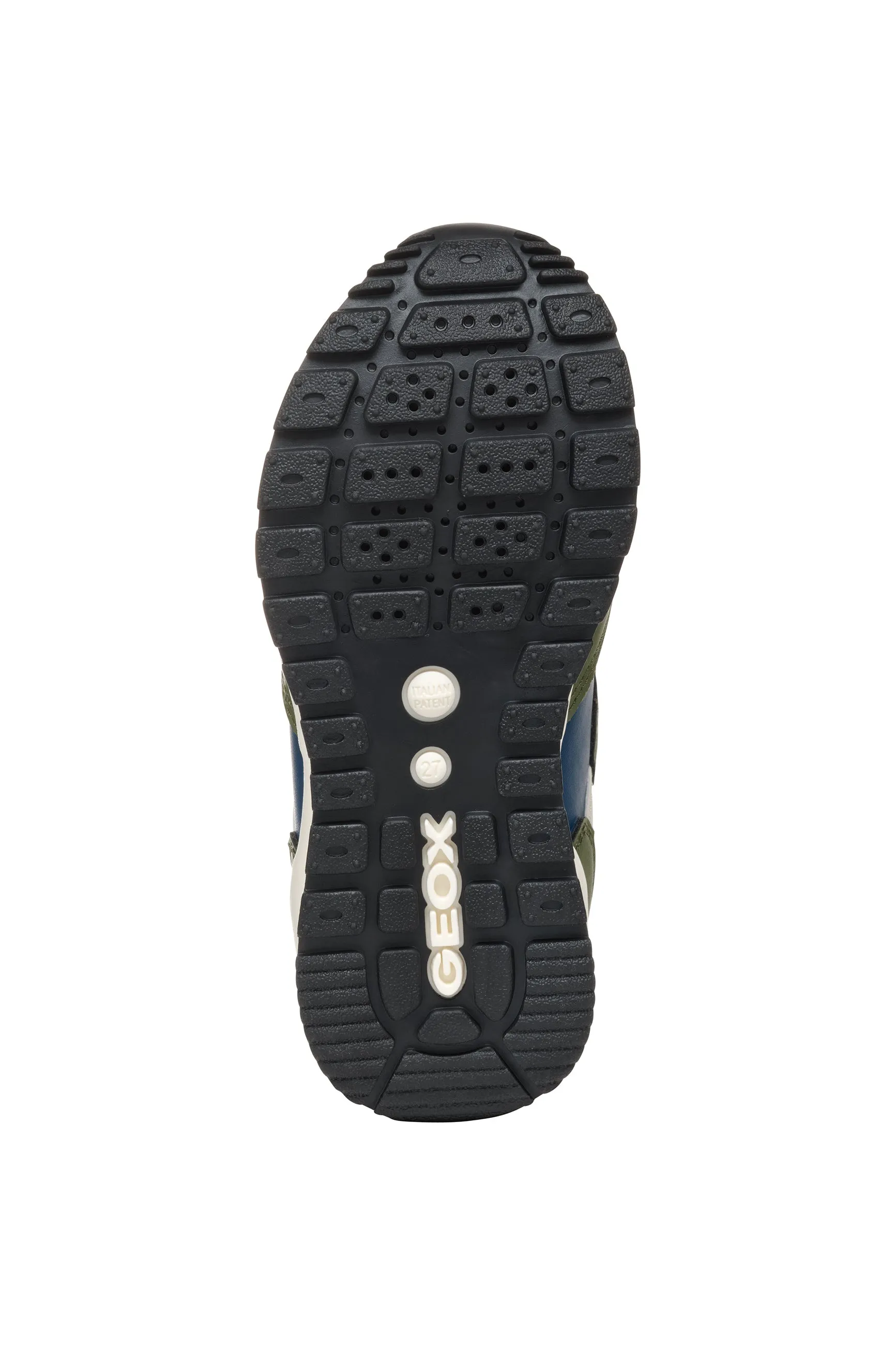 Geox Pavel Boys Military Green Blue Trainer