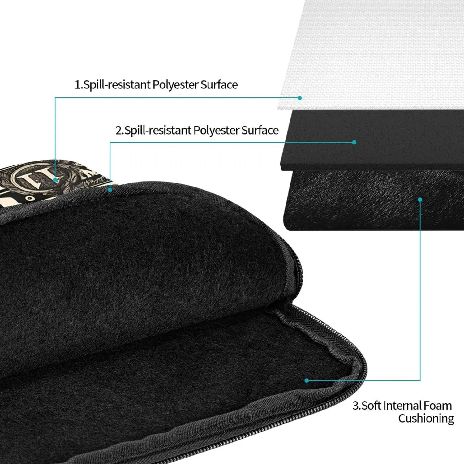 Gold Dollar Sign Pattern Shockproof Portable Laptop 13 inch Sleeve Bag for Men and Women - Ideal for Business Travel, School, and Daily Use