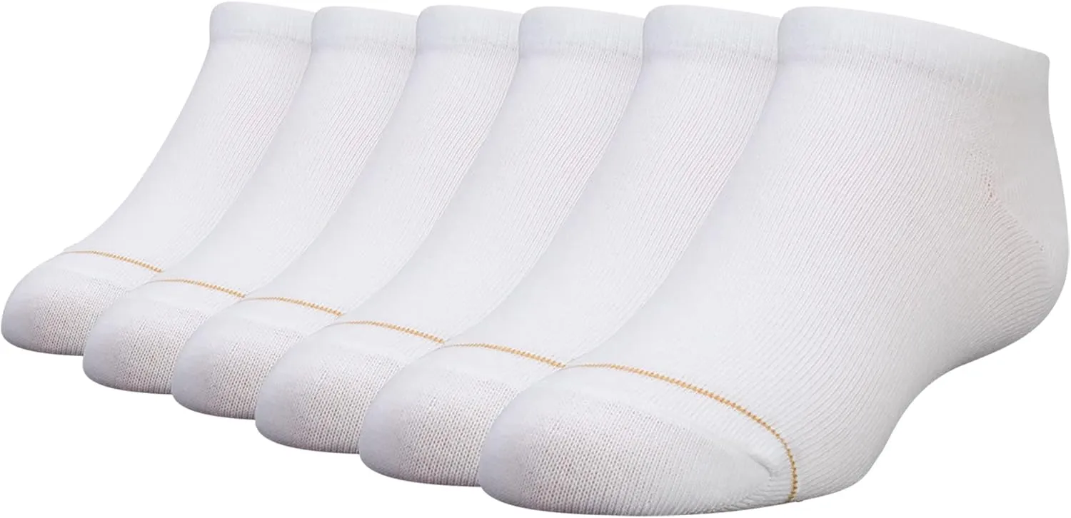 GOLDTOE Girls' Liner Socks, 6-Pairs