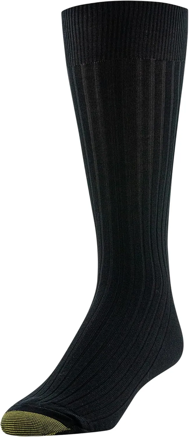 GOLDTOE Men's Canterbury Crew Socks 3 Pack