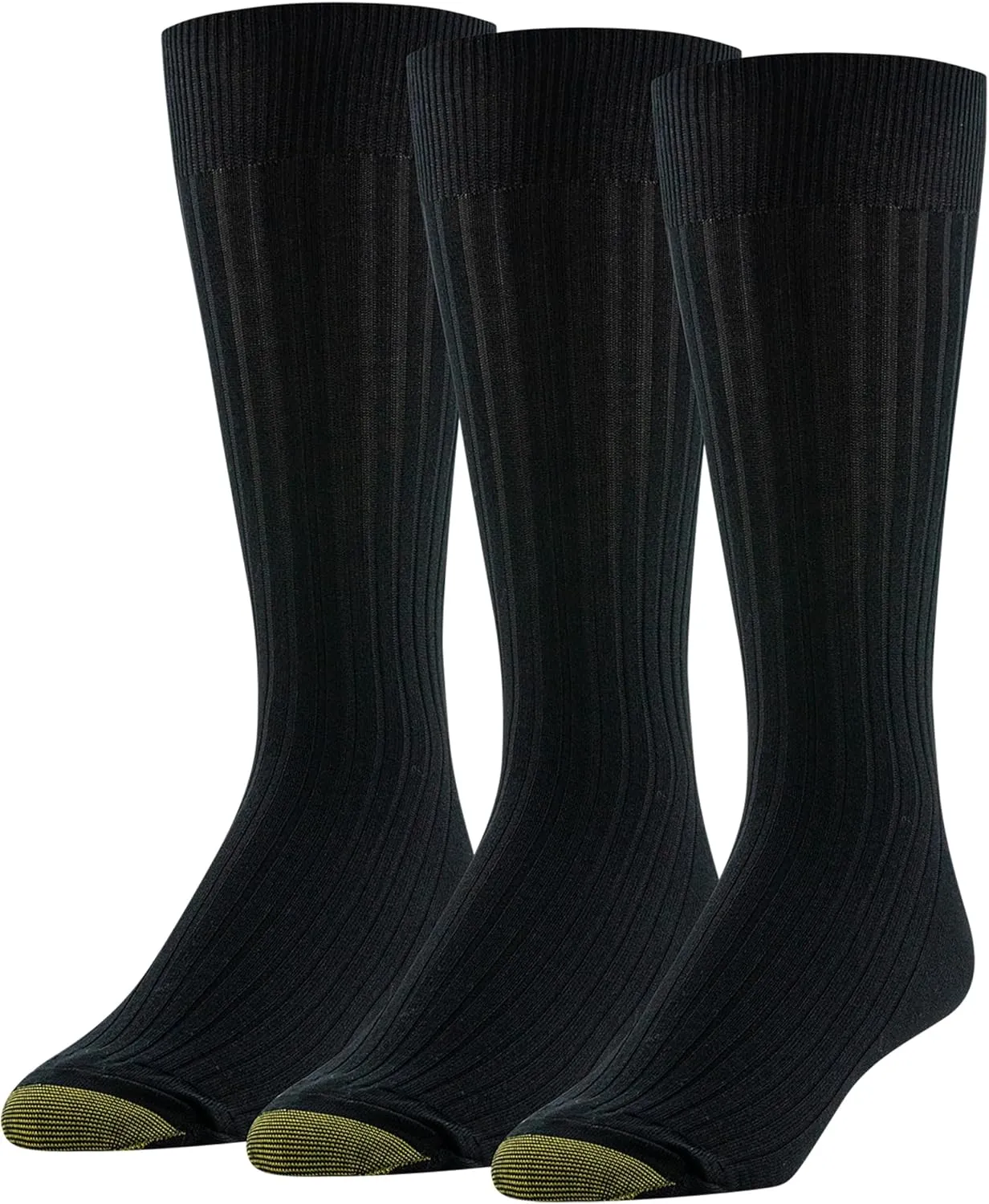 GOLDTOE Men's Canterbury Crew Socks 3 Pack