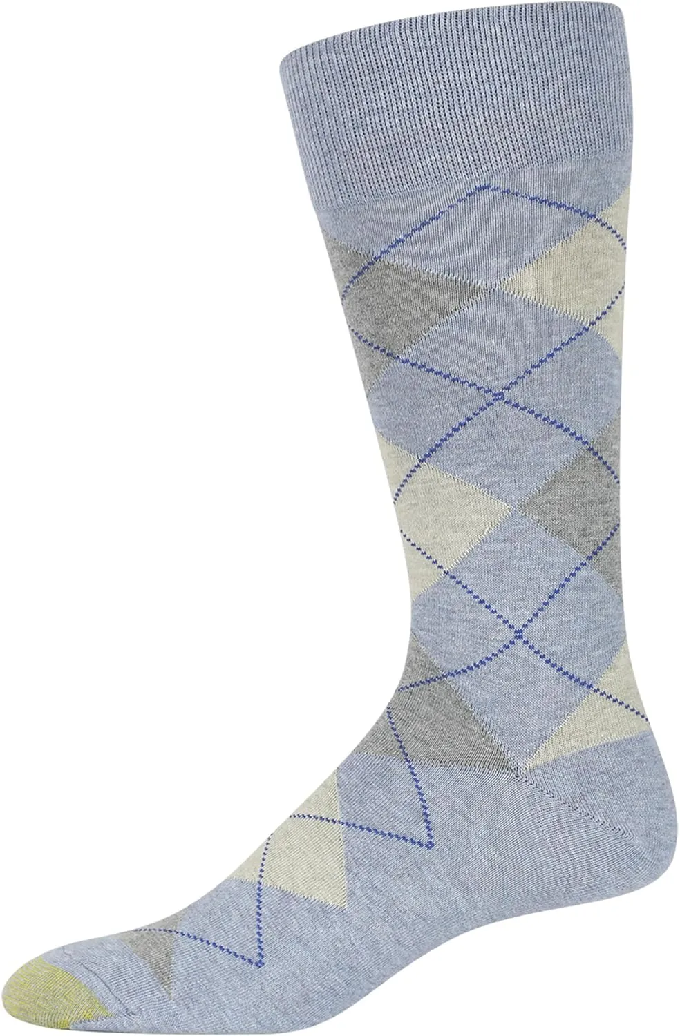GOLDTOE Men's Carlyle Argyle Crew Dress Socks, 3-Pairs