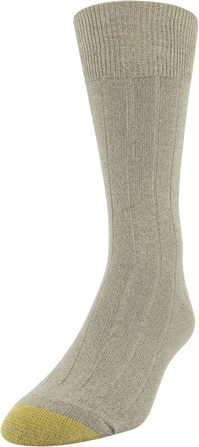 GOLDTOE Men's Nantucket Crew Socks 3 Pack