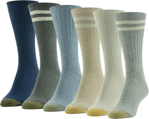 GOLDTOE Women's Casual Texture Crew Socks, Multipairs