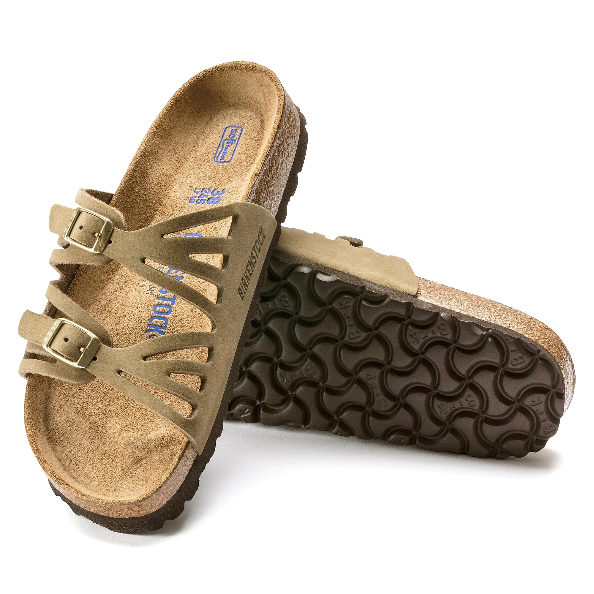 Granada Soft Footbed Nubuck Leather Faded Khaki