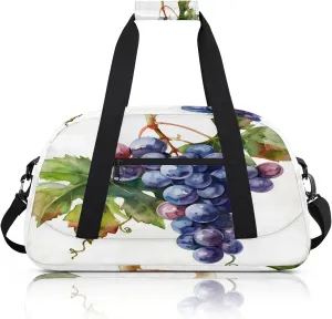 Grape Fruit Small Gym Bag 18 inch Carry On Duffel Bag for Weekender Travel Sports Workout Yoga Gymnastics Dance Ballet