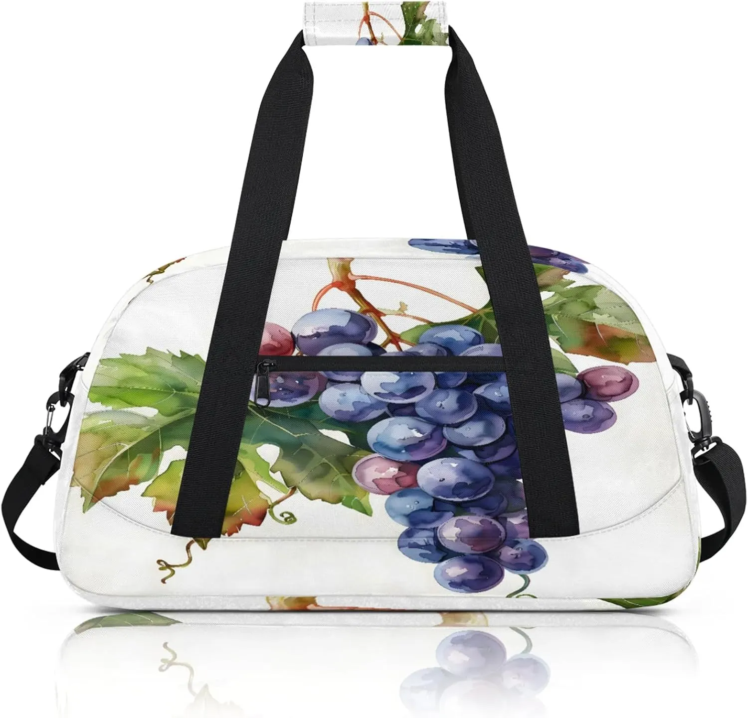 Grape Fruit Small Gym Bag 18 inch Carry On Duffel Bag for Weekender Travel Sports Workout Yoga Gymnastics Dance Ballet