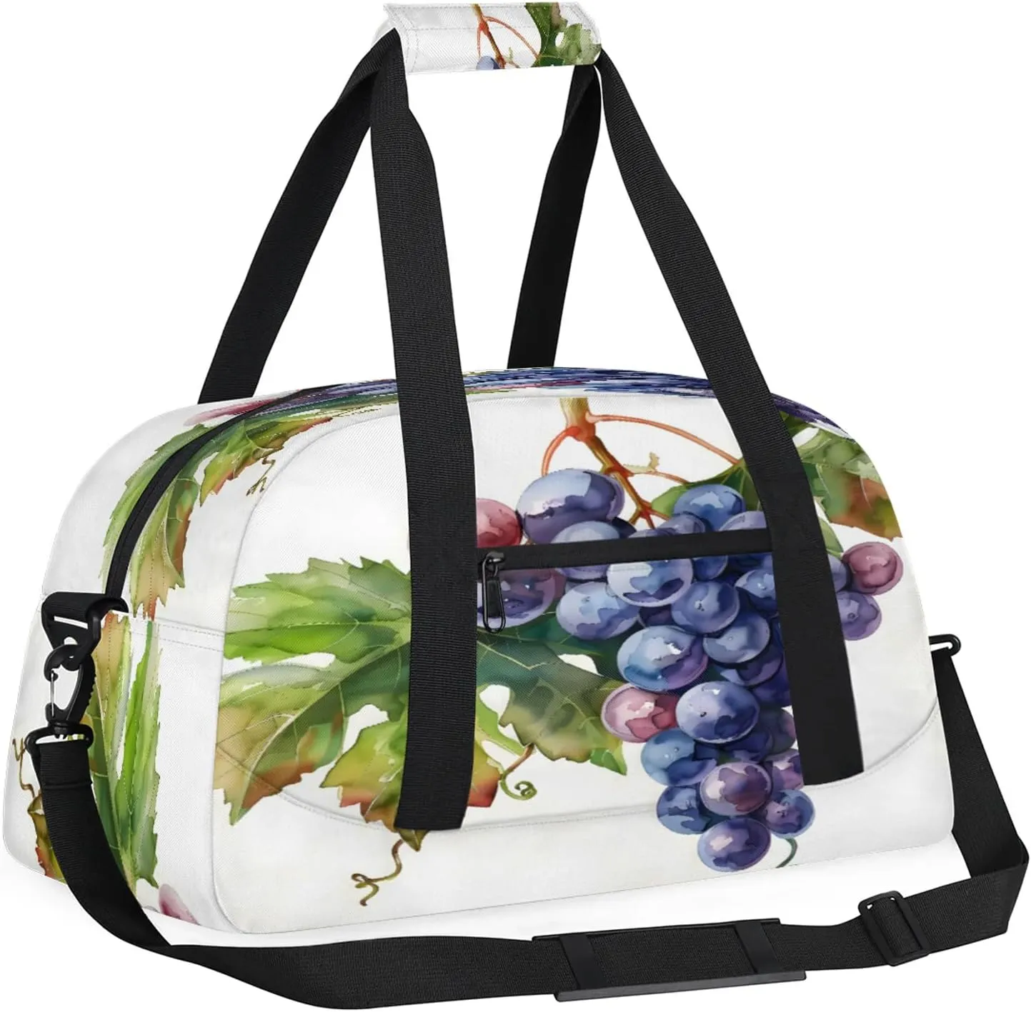 Grape Fruit Small Gym Bag 18 inch Carry On Duffel Bag for Weekender Travel Sports Workout Yoga Gymnastics Dance Ballet