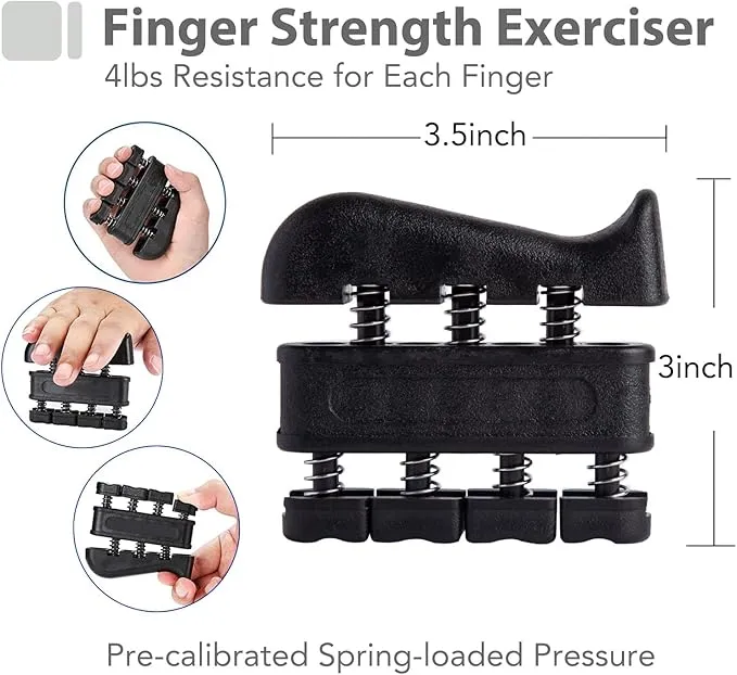 Grip Strength Trainer Kit with Finger Exerciser