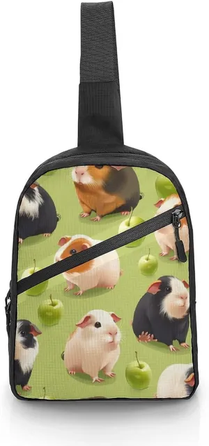 Guinea Pigs (1) Sling Backpack Crossbody Shoulder Bag Casual Chest Bag Travel Hiking Daypack