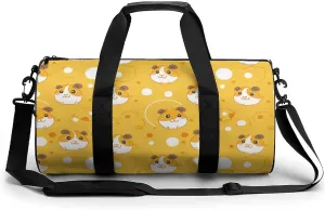 Guinea Pigs Hamster Cheese Gym Bag for Men Women Duffle Bags Travel Tote