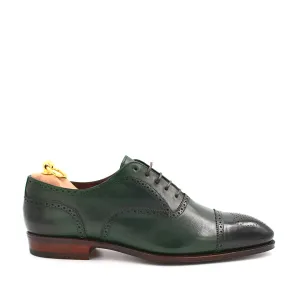 Handmade Cap-Toe Leather Oxford Shoes