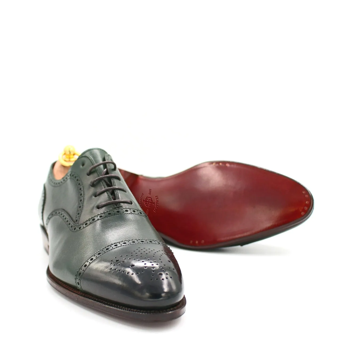 Handmade Cap-Toe Leather Oxford Shoes