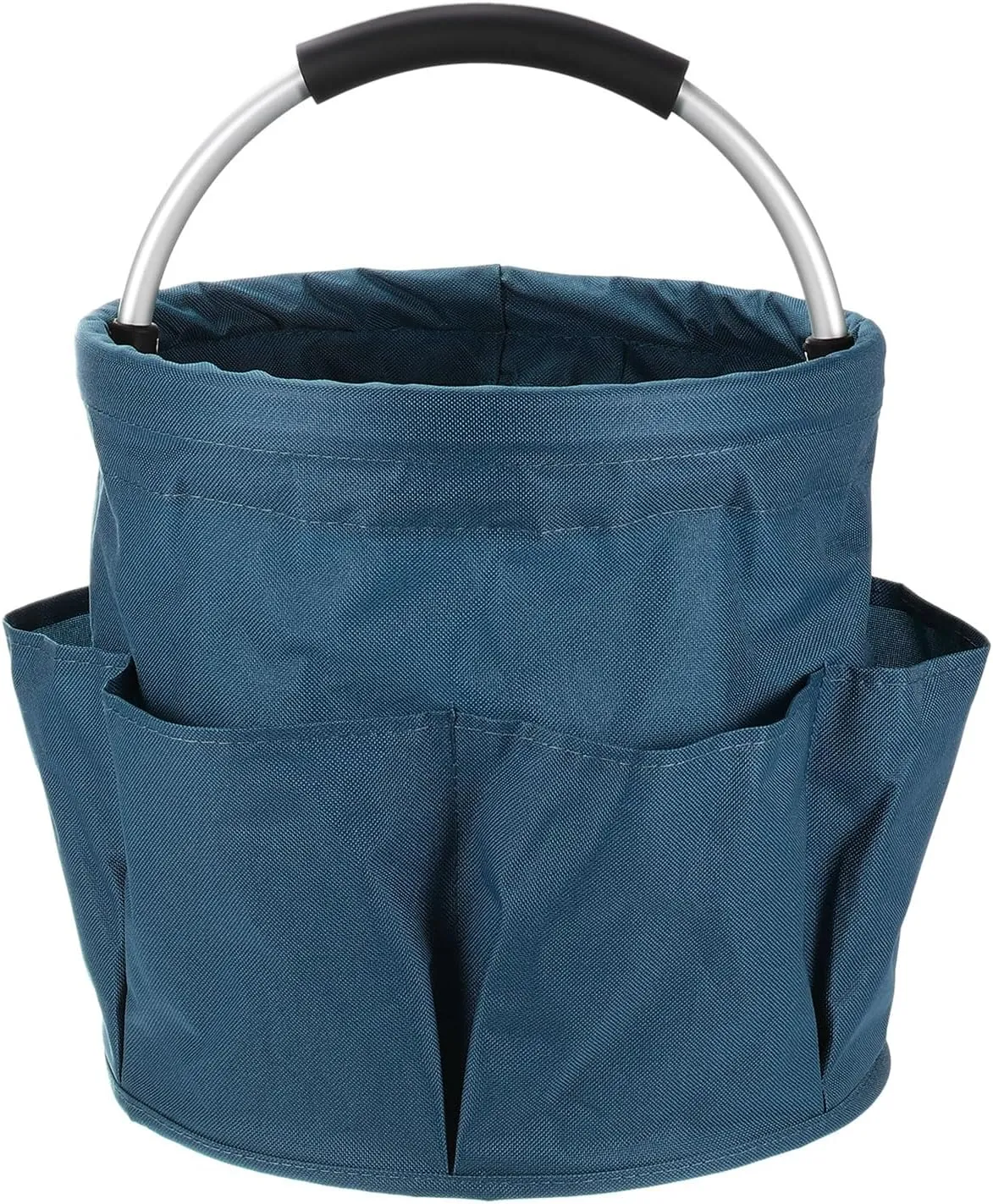 HARFINGTON Garden Tool Bag 17L Large Oxford Waterproof with Pockets Garden Tote Bag Gardening Plant Tool Organizer Storage Carrier Store for Outdoor Women Men, Navy Blue