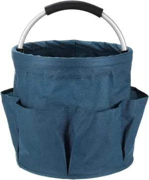HARFINGTON Garden Tool Bag 17L Large Oxford Waterproof with Pockets Garden Tote Bag Gardening Plant Tool Organizer Storage Carrier Store for Outdoor Women Men, Navy Blue