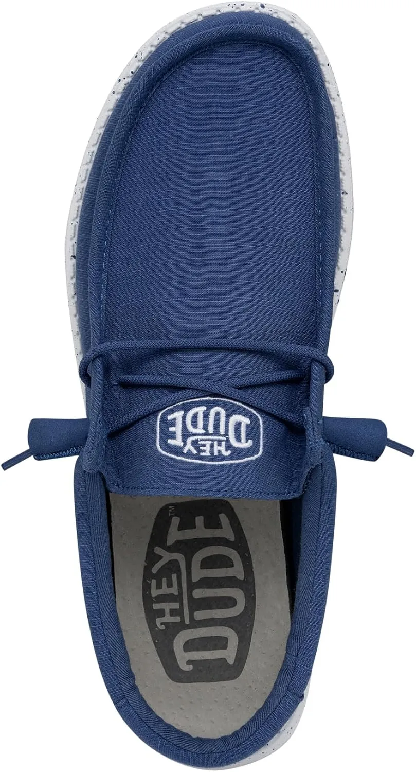 Hey Dude Men's Wally Slub Moc Toe Shoes