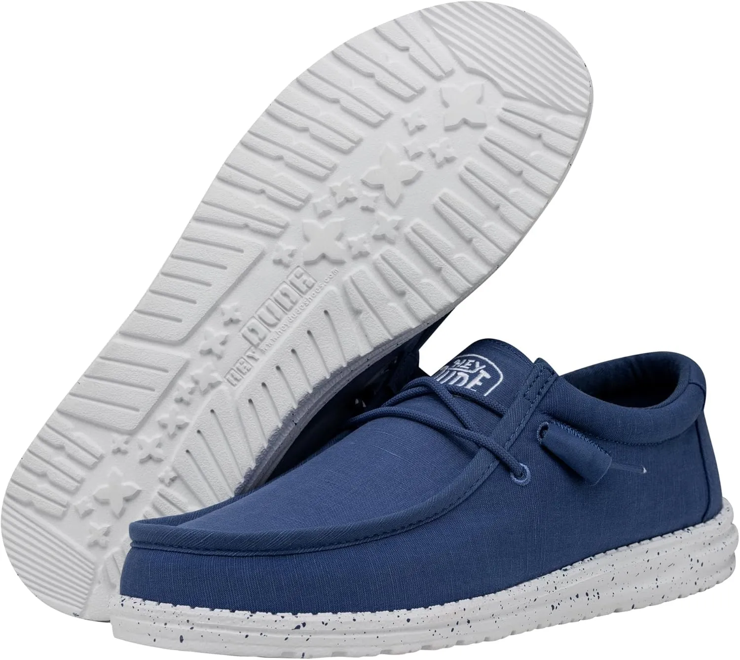 Hey Dude Men's Wally Slub Moc Toe Shoes