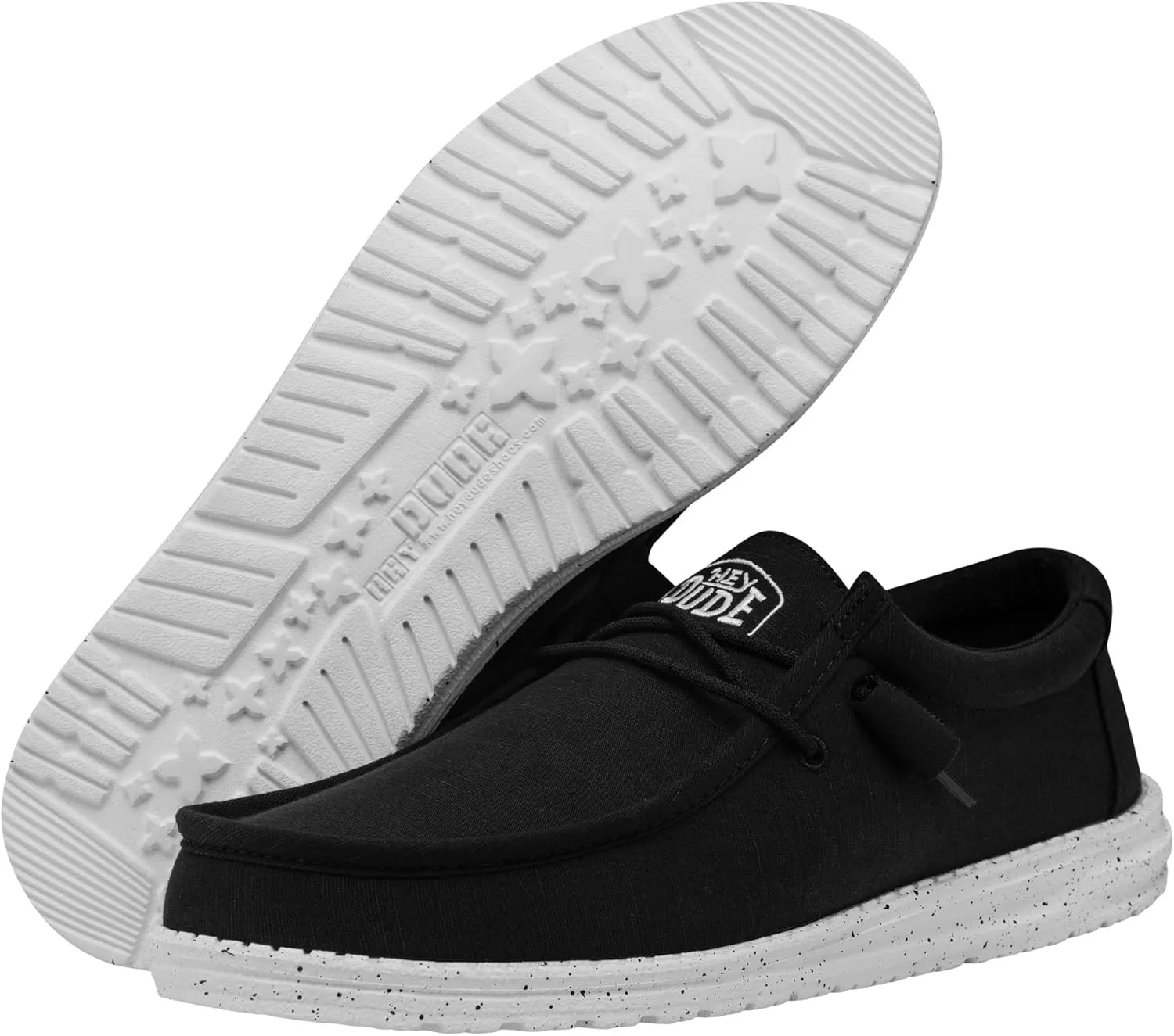 Hey Dude Men's Wally Slub Moc Toe Shoes