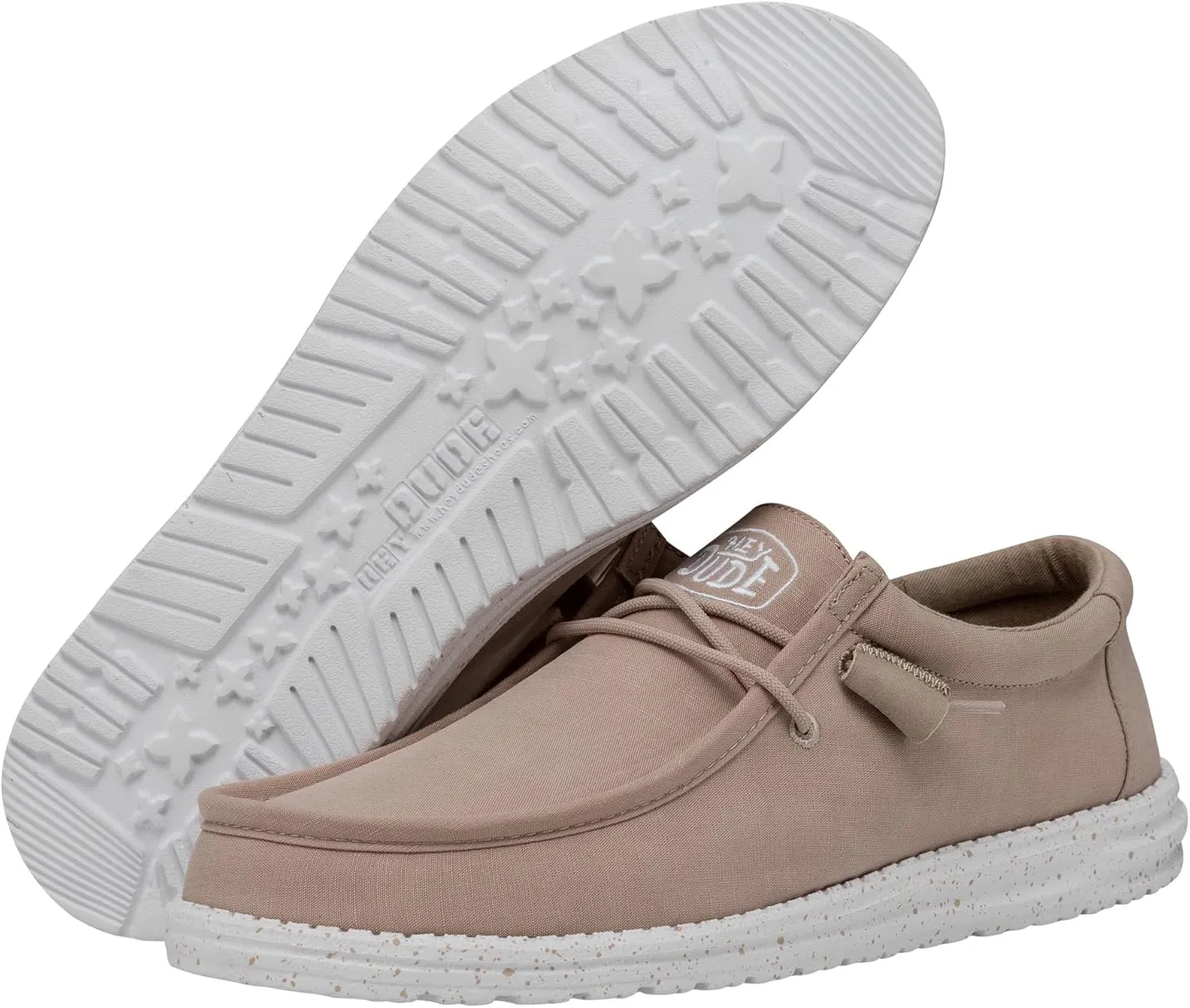 Hey Dude Men's Wally Slub Moc Toe Shoes