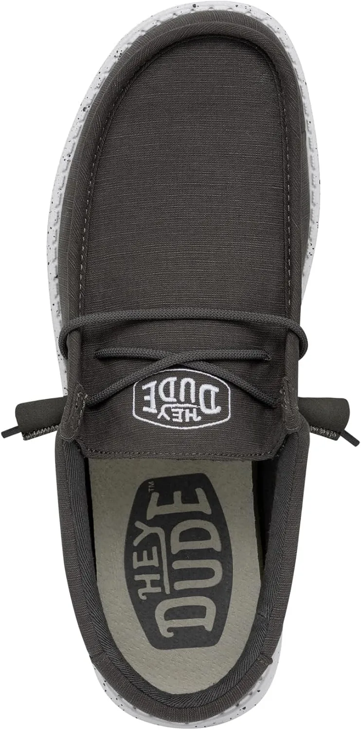 Hey Dude Men's Wally Slub Moc Toe Shoes