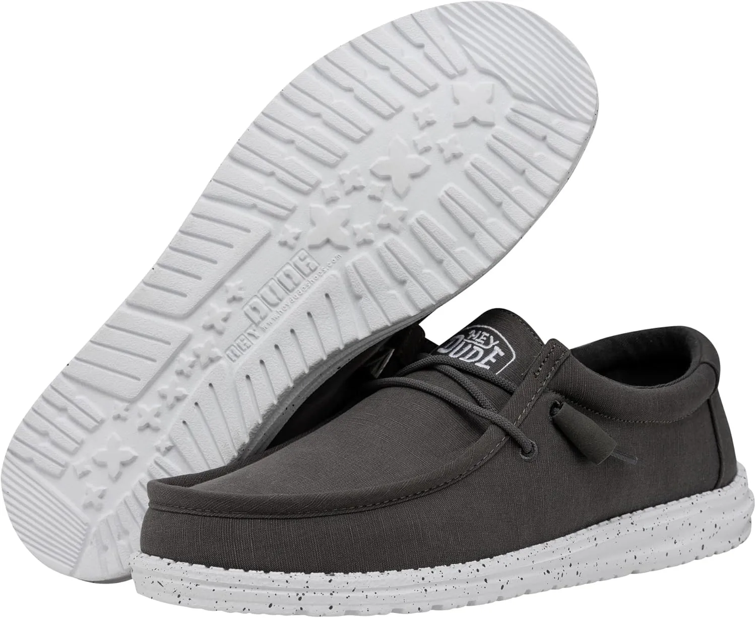 Hey Dude Men's Wally Slub Moc Toe Shoes