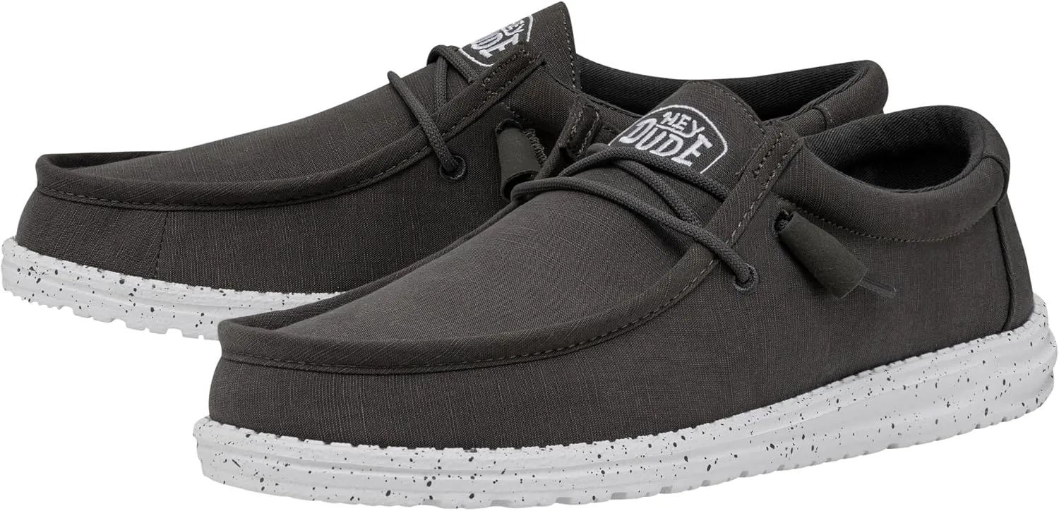 Hey Dude Men's Wally Slub Moc Toe Shoes