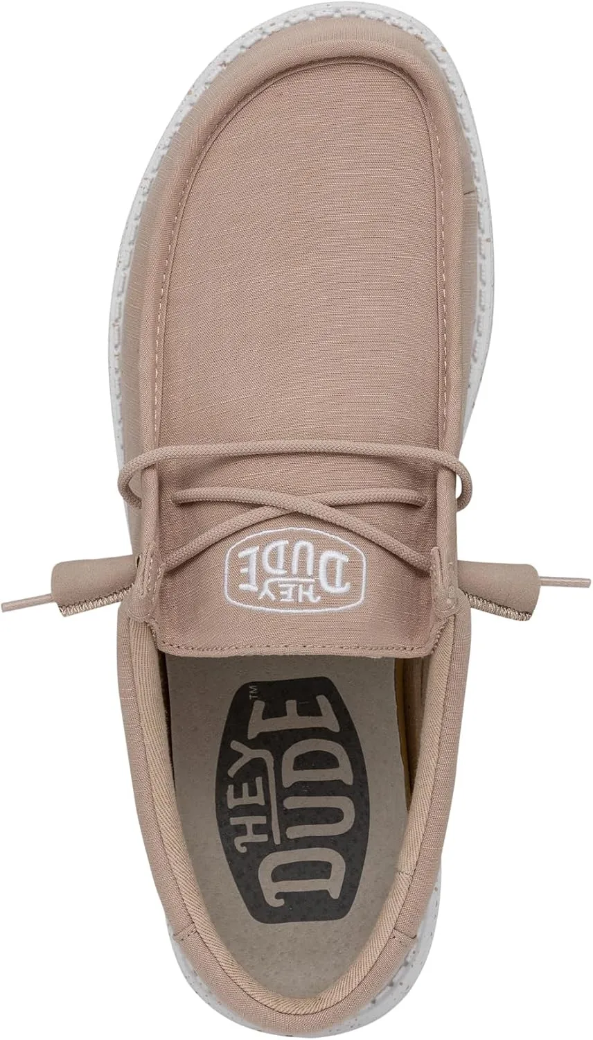 Hey Dude Men's Wally Slub Moc Toe Shoes