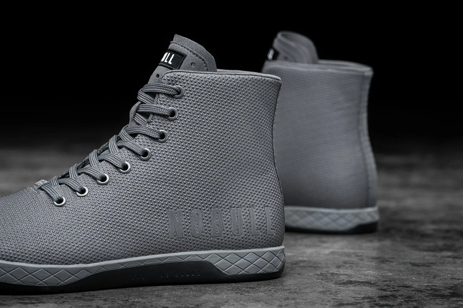 HIGH-TOP DARK GREY BLACK TRAINER (MEN'S)