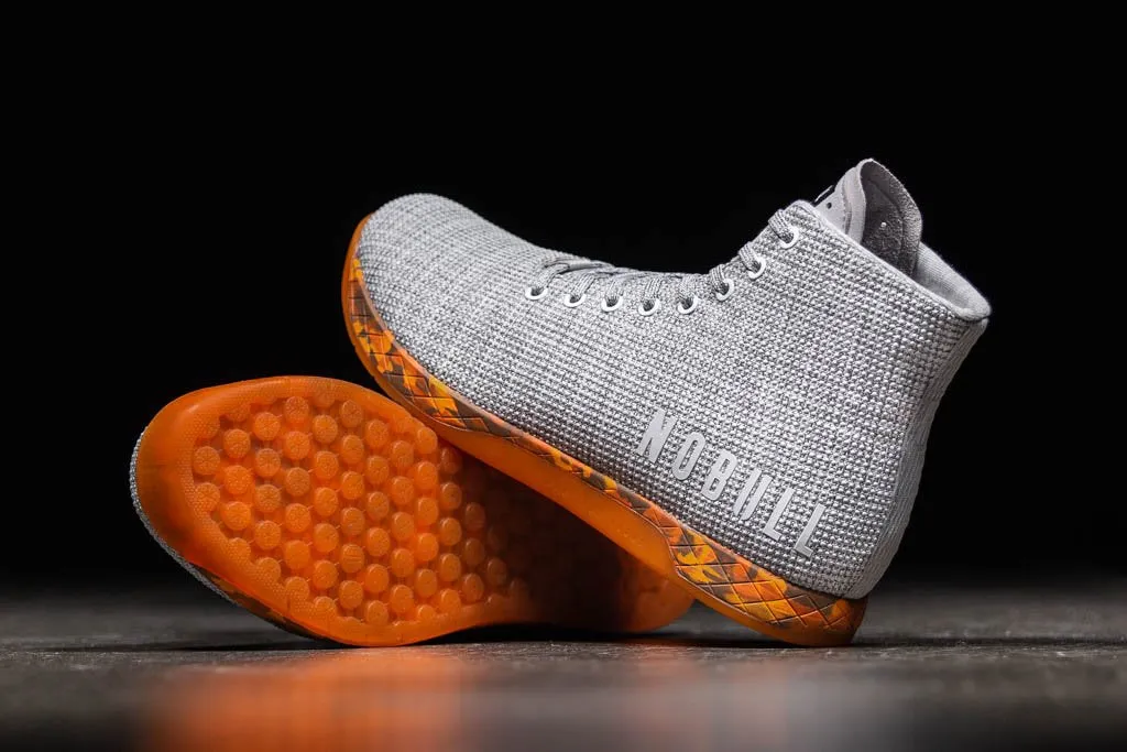 HIGH-TOP WHITE HEATHER ORANGE TRAINER (WOMEN'S)