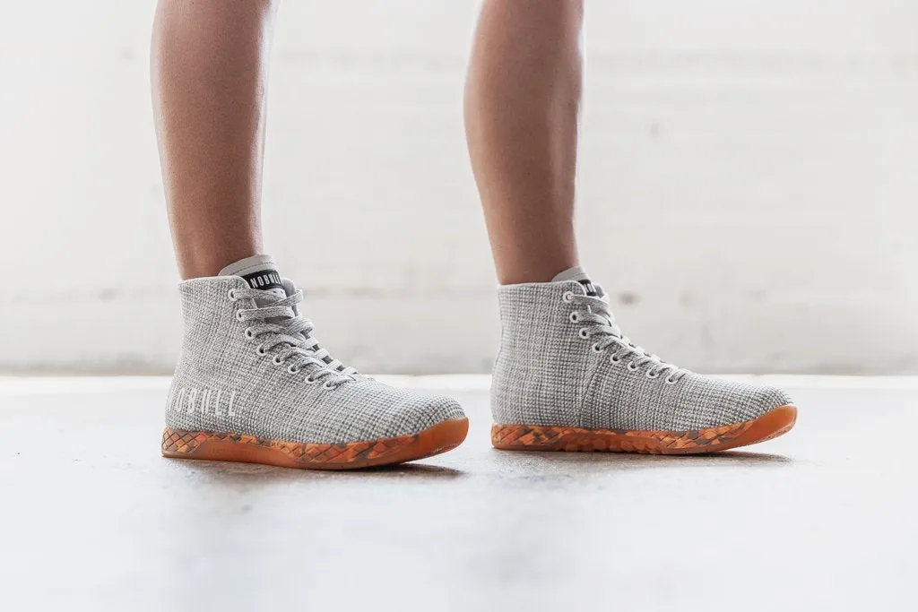 HIGH-TOP WHITE HEATHER ORANGE TRAINER (WOMEN'S)