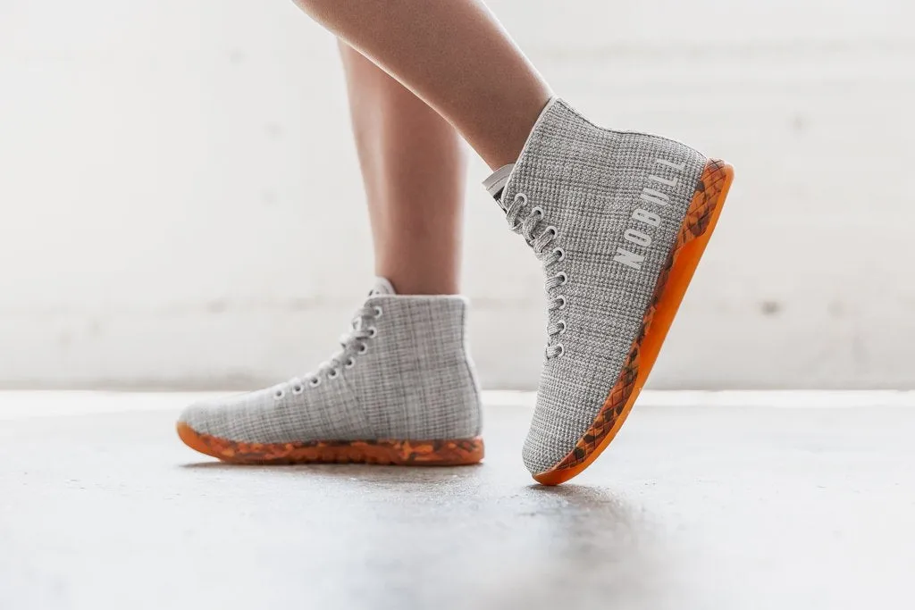 HIGH-TOP WHITE HEATHER ORANGE TRAINER (WOMEN'S)