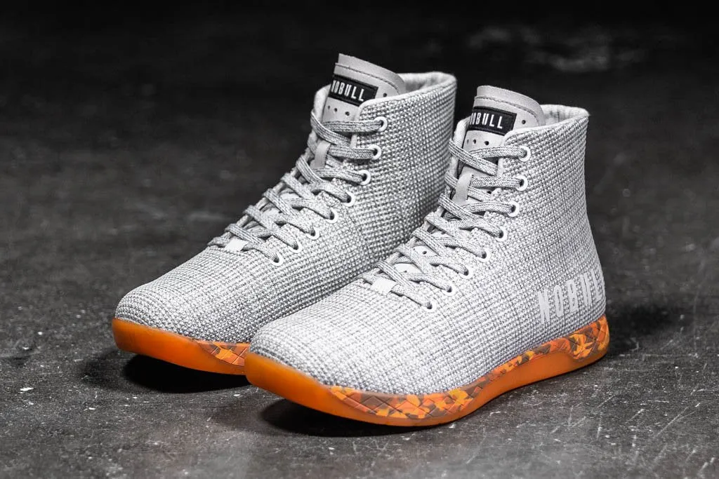 HIGH-TOP WHITE HEATHER ORANGE TRAINER (WOMEN'S)