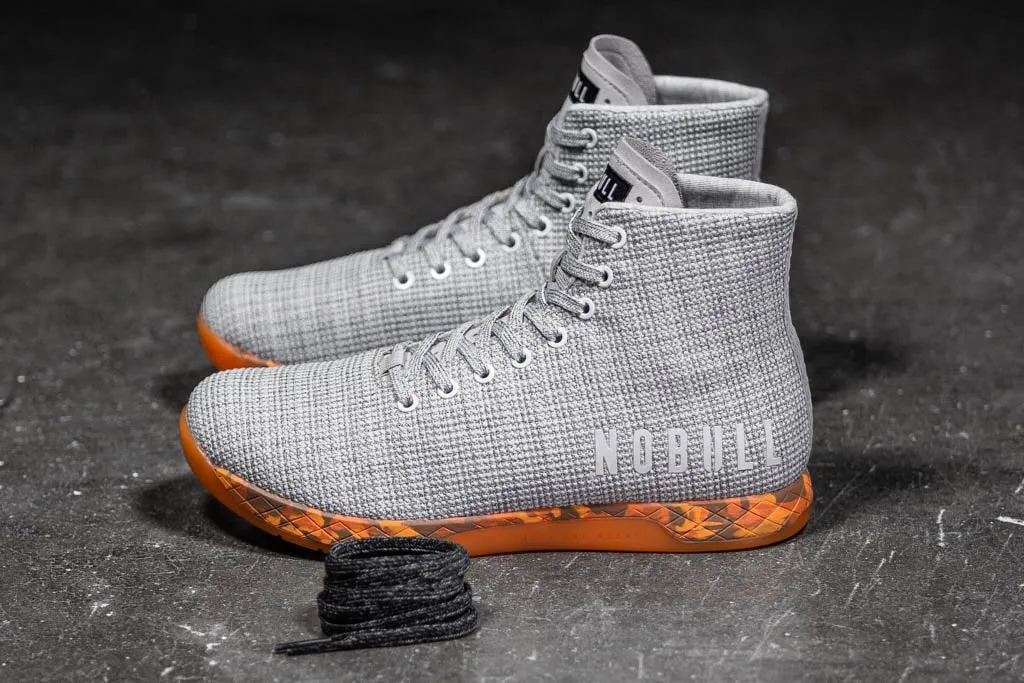 HIGH-TOP WHITE HEATHER ORANGE TRAINER (WOMEN'S)