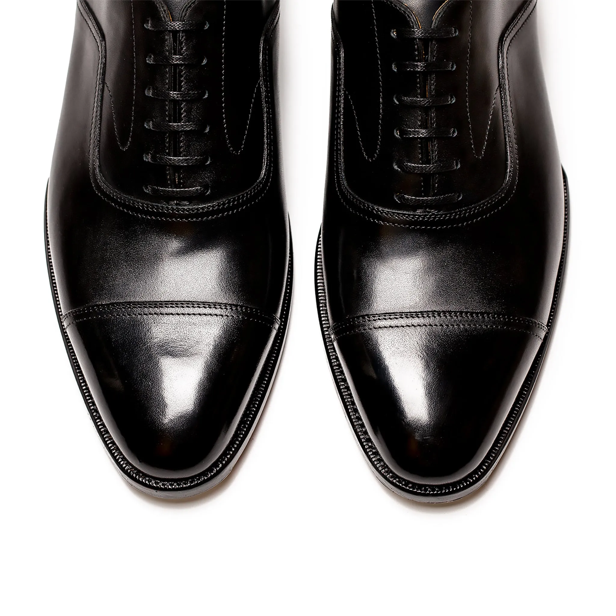 Highland Oxford -  Black Calfskin