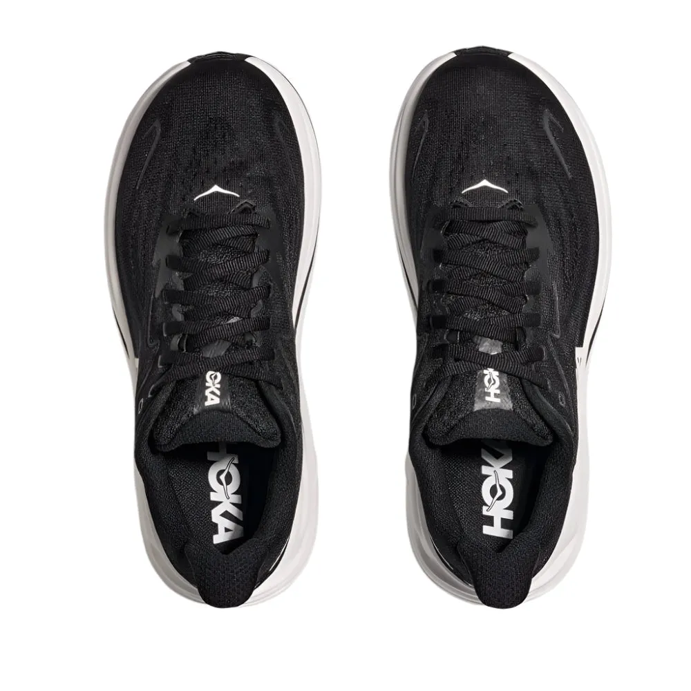 Hoka Men's Clifton 10 Black / White Wide