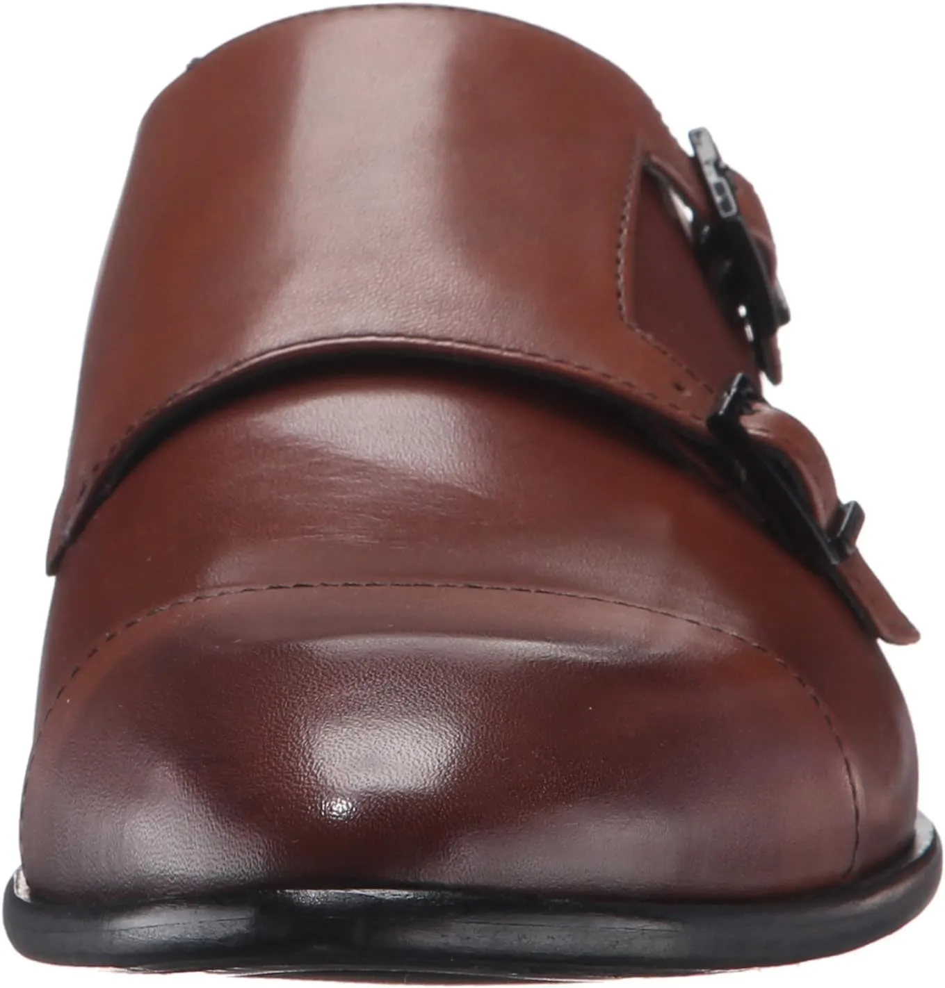 HUGO Dress Appeal Leather Cap Toe Double Monk Shoe
