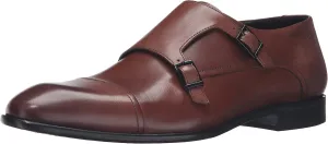 HUGO Dress Appeal Leather Cap Toe Double Monk Shoe