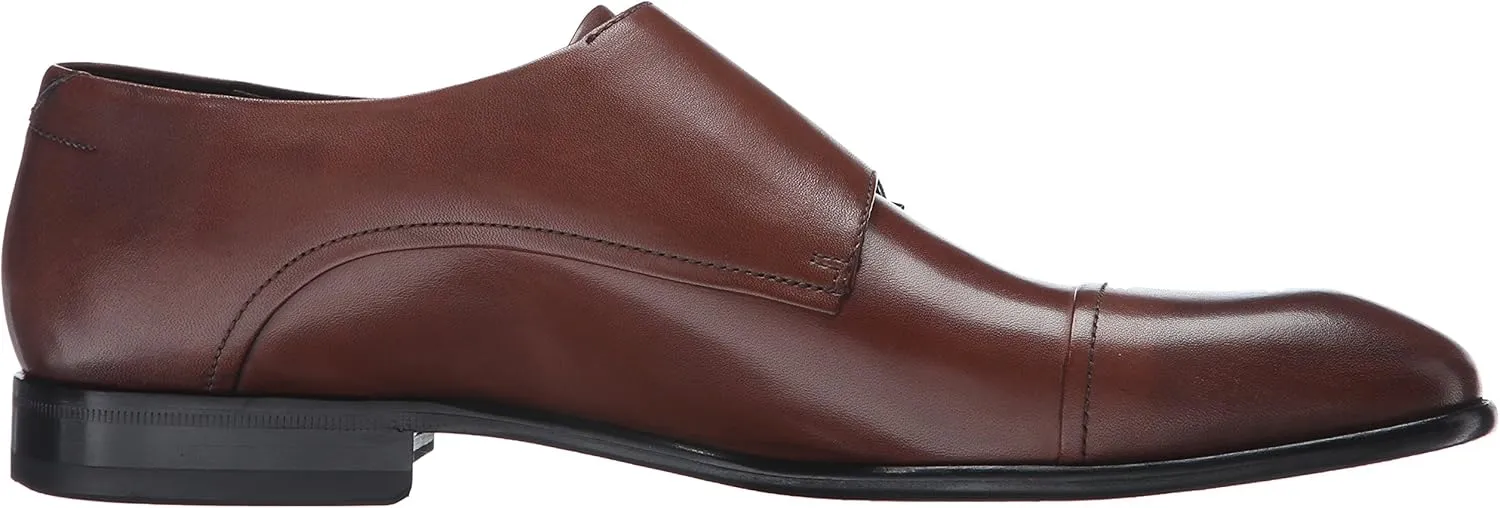 HUGO Dress Appeal Leather Cap Toe Double Monk Shoe