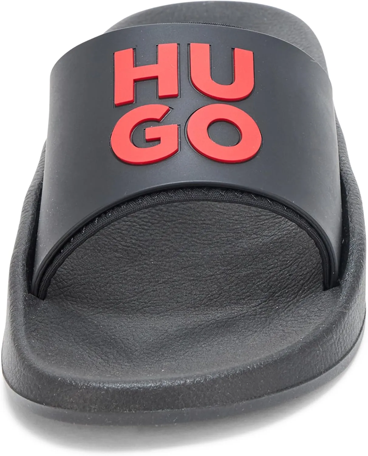 HUGO men's Stacked Logo Slide Sandal